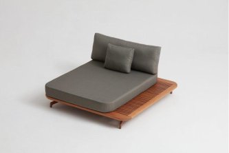 Chaise Zoe com Mesa Lateral